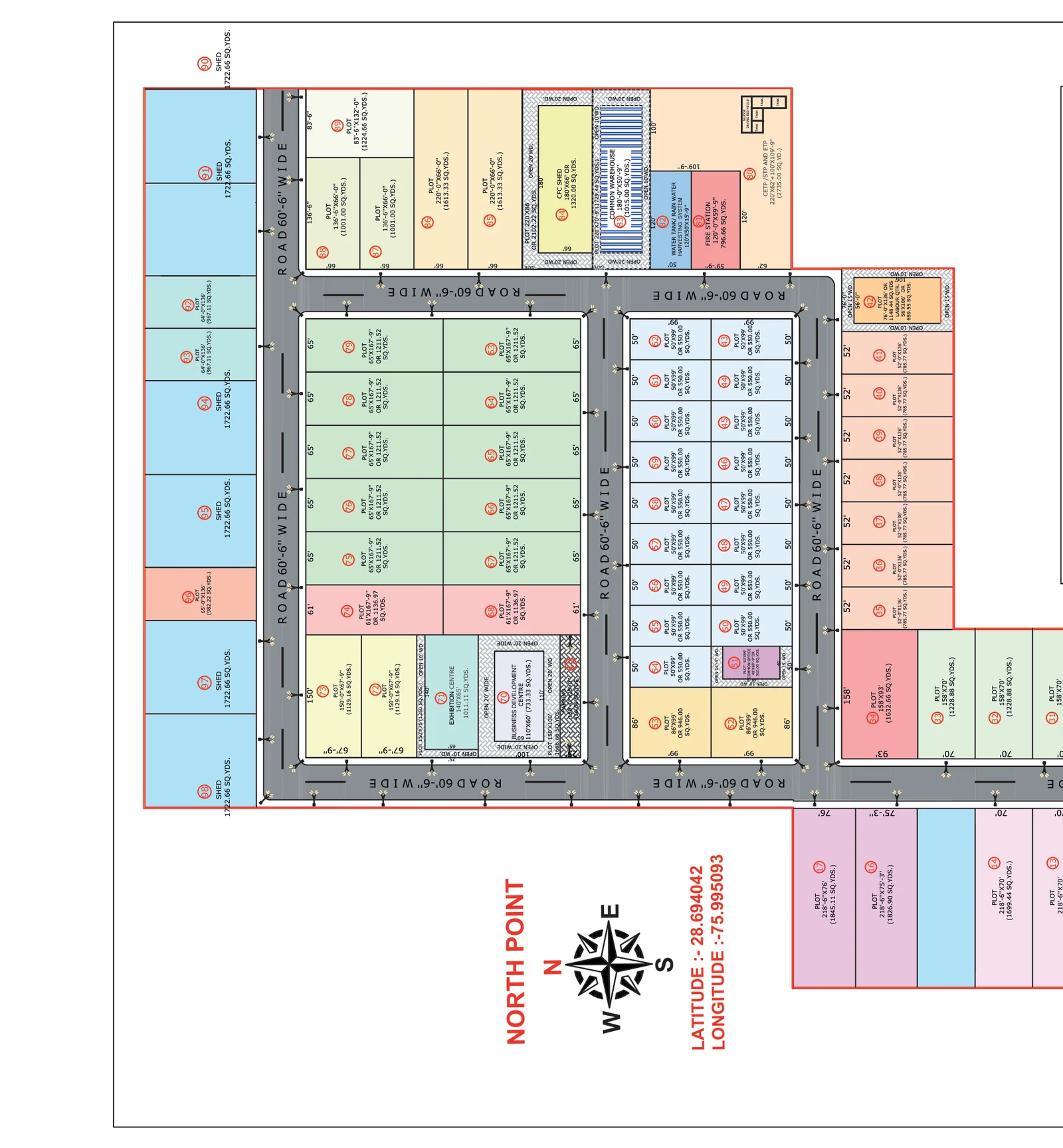 Aerial view — master plan
